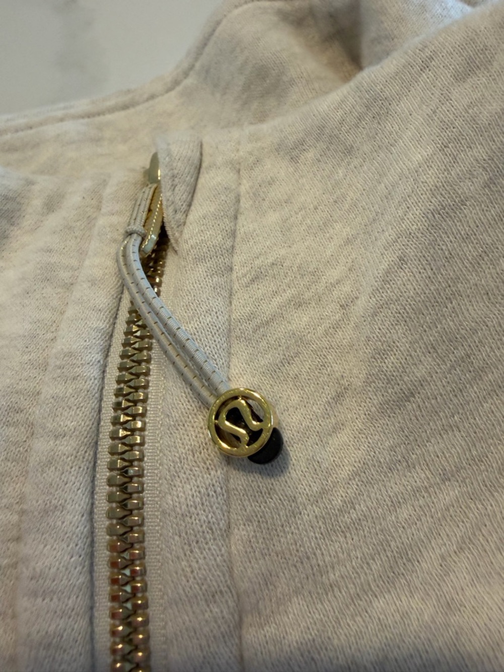 Scuba Crop Heathered Bone/Gold XL/XXL - Picture 2 of 5
